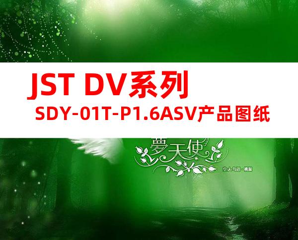 JST DV系列 SDY-01T-P1.6ASV产品图纸